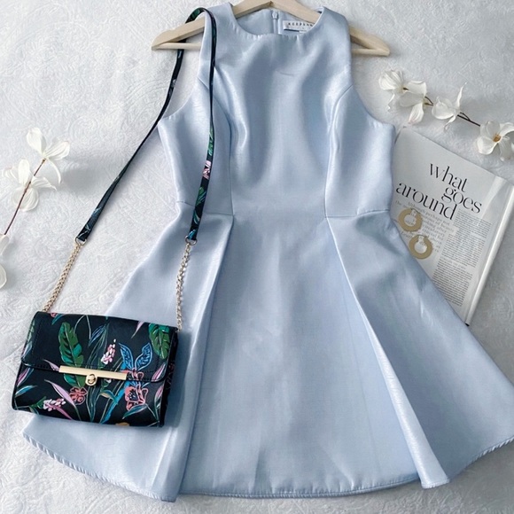 KEEPSAKE THE LABEL Dress Formal Event Wedding Guest Party Prom Homecoming Skater - Picture 2 of 9